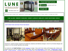 Tablet Screenshot of lunefurniture.com